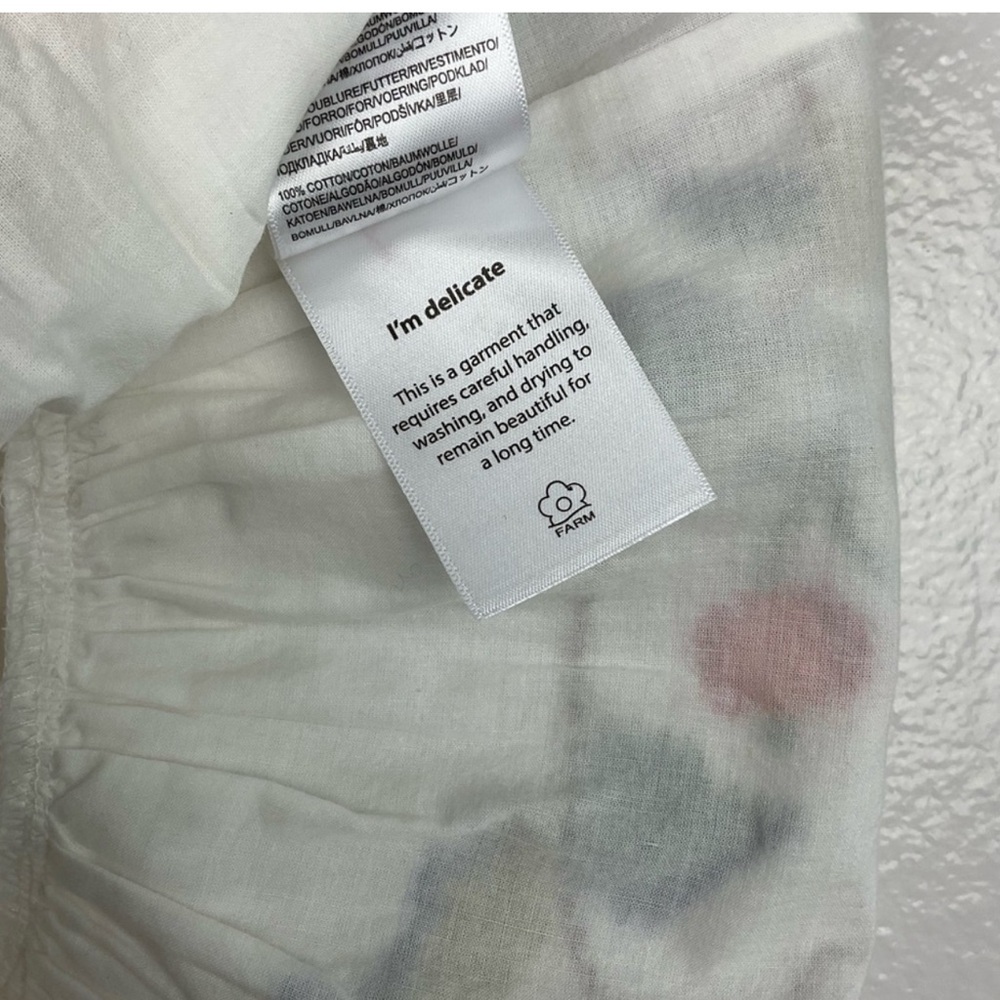 FARM Rio Off White Skirt with Colorful Embroidery - Picture 5 of 7